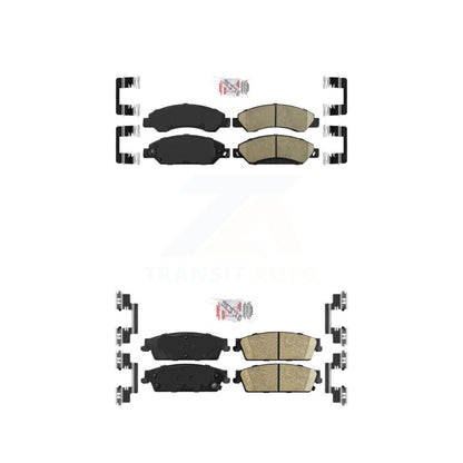 Ceramic Disc Brake Pads Front Rear Kit For Chevrolet Avalanche Cadillac GMC XL