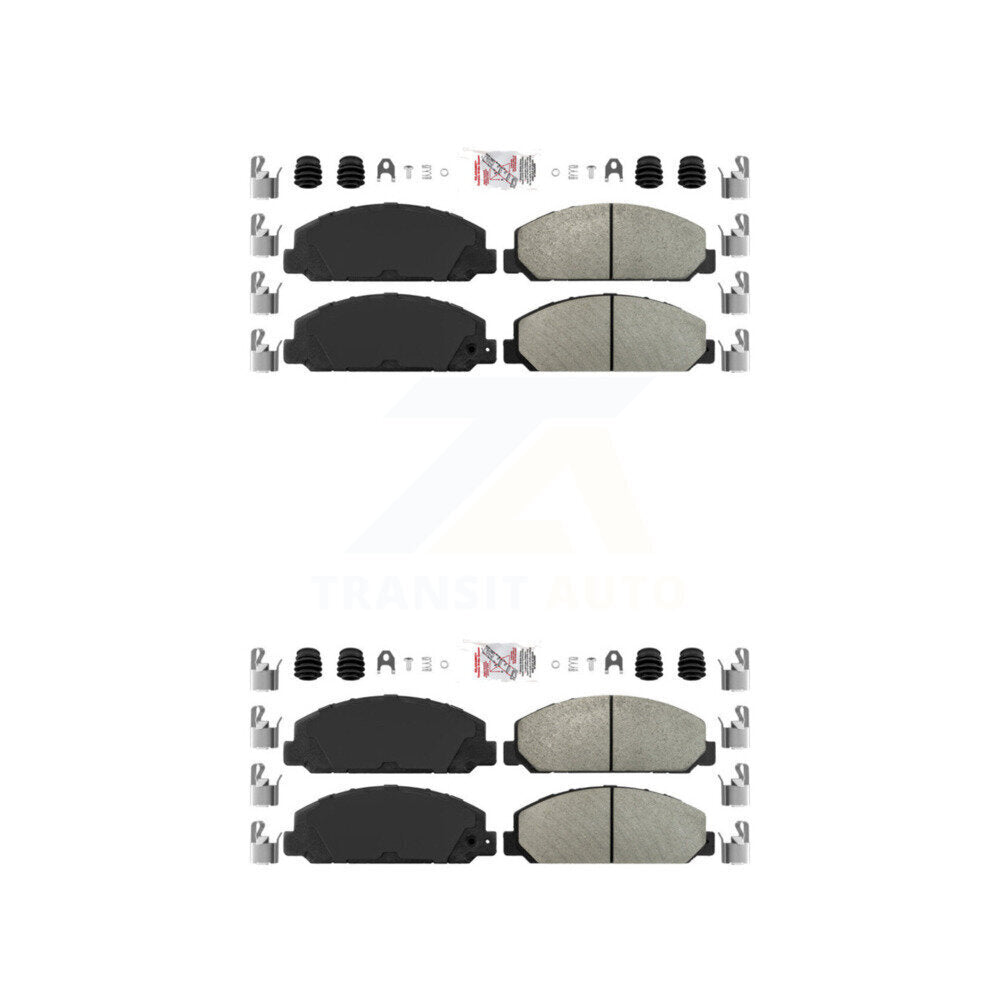 Semi-Metallic Disc Brake Pads Front Rear Kit For 2012-2020 Hino 195