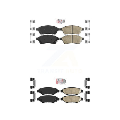 Ceramic Disc Brake Pads Front Rear Kit For Cadillac SRX Saab 9-4X