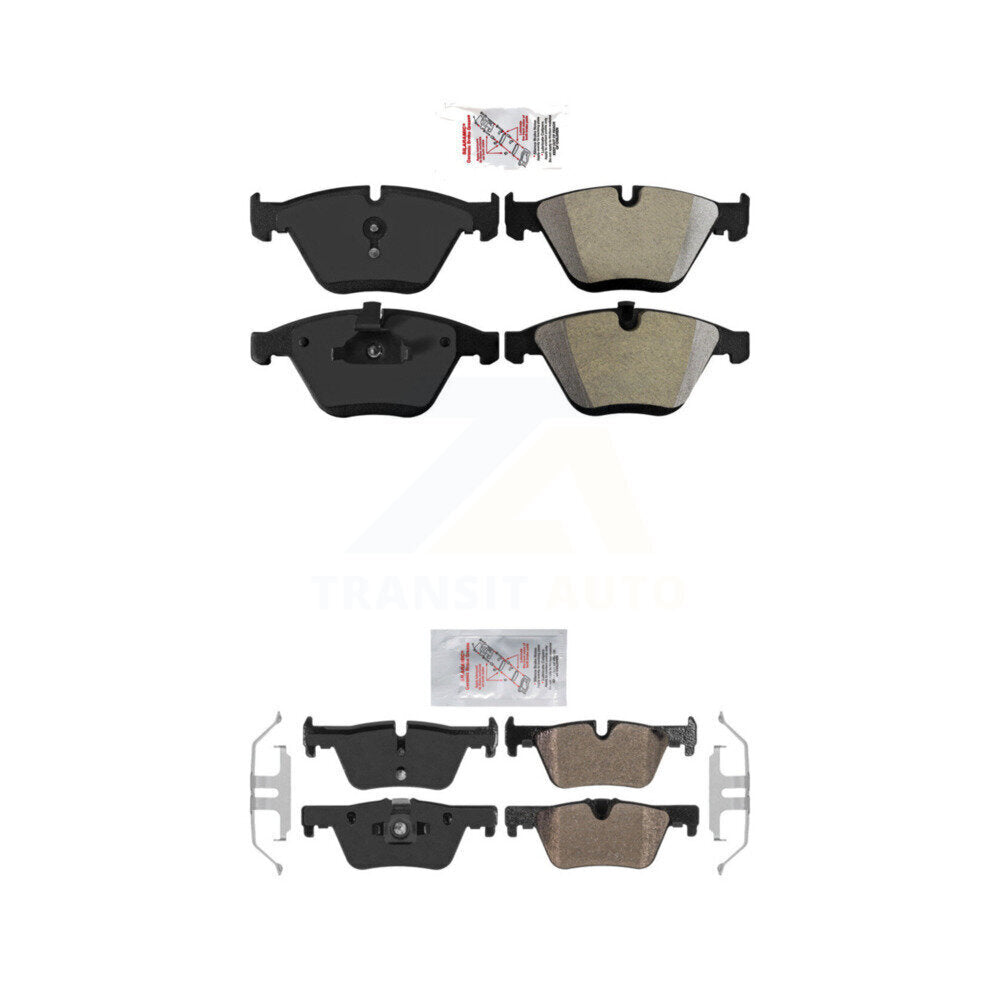 Semi-Metallic Disc Brake Pads Front Rear Kit For BMW 328i
