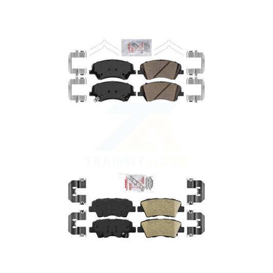 Ceramic Disc Brake Pads Front Rear Kit For Kia Rio Hyundai Accent