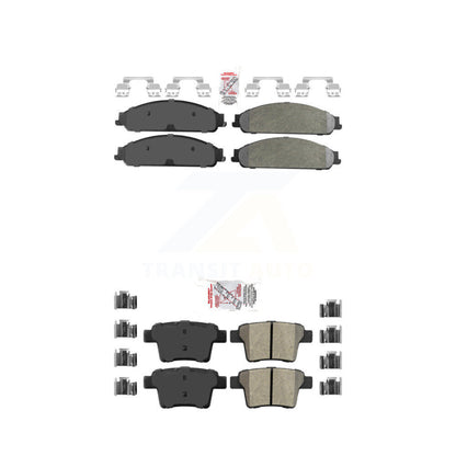 Semi-Metallic Disc Brake Pads Front Rear Kit For Ford Five Hundred Freestyle X
