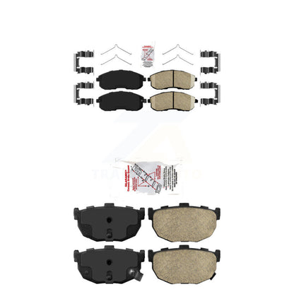 Ceramic Disc Brake Pads Front Rear Kit For 89-90 Nissan Maxima rear brakes