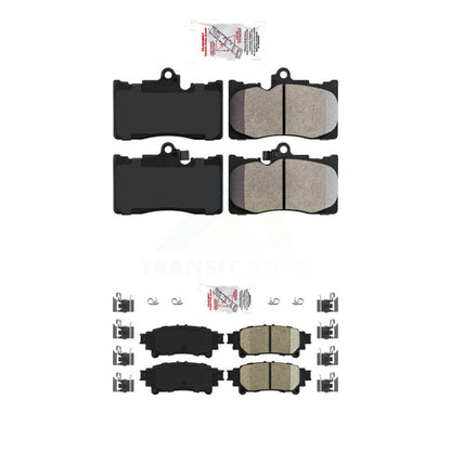 Semi-Metallic Ceramic Disc Brake Pads Front Rear Kit For Lexus IS300 IS350 GS350