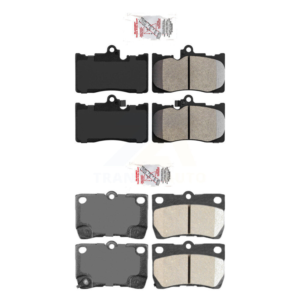 Semi-Metallic Ceramic Disc Brake Pads Front Rear Kit For Lexus IS350 GS350 GS430