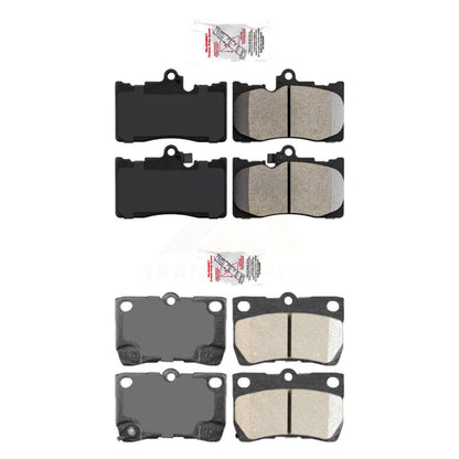 Semi-Metallic Ceramic Disc Brake Pads Front Rear Kit For Lexus IS350 GS350 GS430