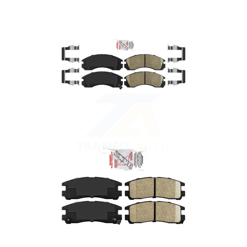 Ceramic Disc Brake Pads Front Rear Kit For Dodge Stealth Mitsubishi Eclipse