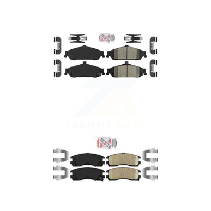 Ceramic Disc Brake Pads Front Rear Kit For Pontiac Grand Am Oldsmobile Alero