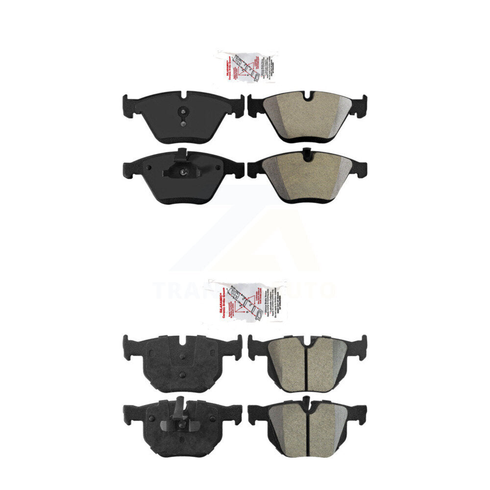 Semi-Metallic Disc Brake Pads Front Rear Kit For 2013 BMW 335i Convertible Coupe