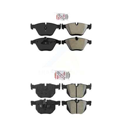Semi-Metallic Disc Brake Pads Front Rear Kit For 2013 BMW 335i Convertible Coupe