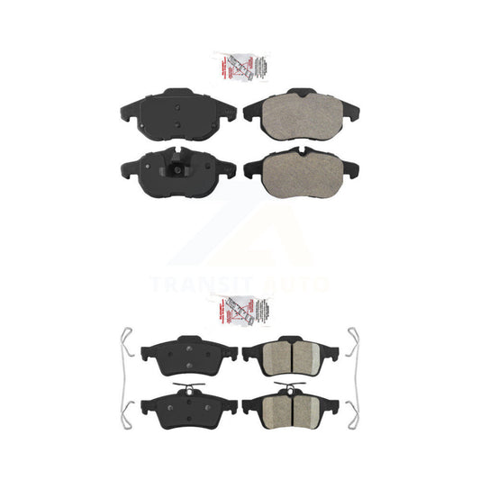 Semi-Metallic Ceramic Disc Brake Pads Front Rear Kit For Saab 9-3