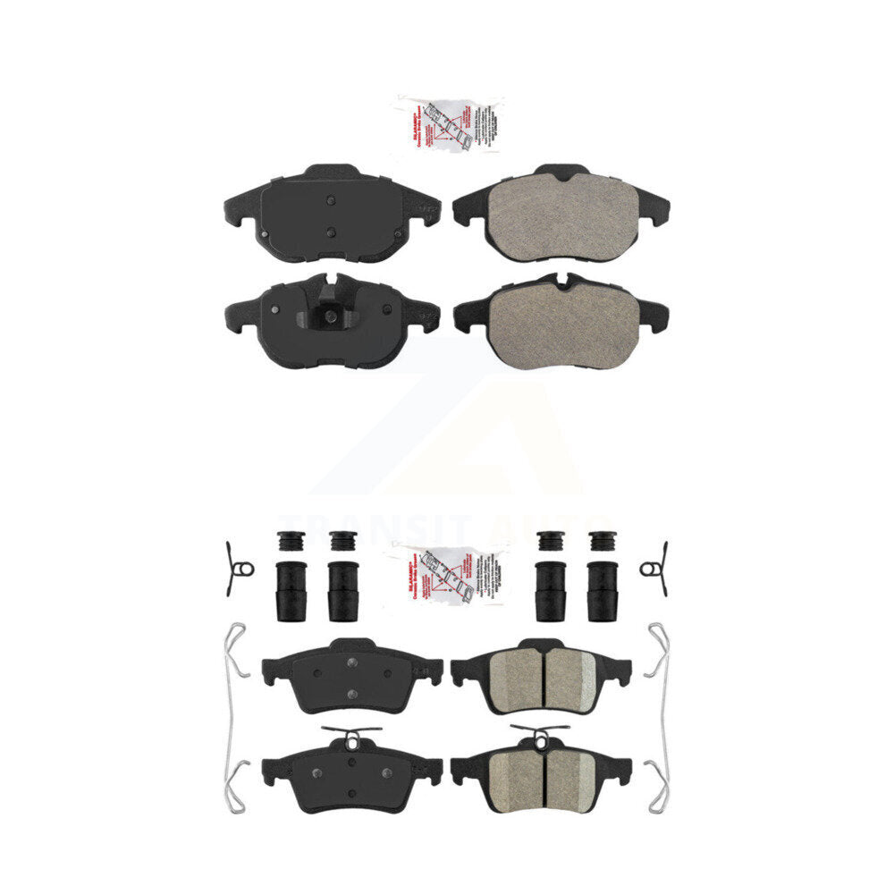 Semi-Metallic Ceramic Disc Brake Pads Front Rear Kit For Saab 9-3