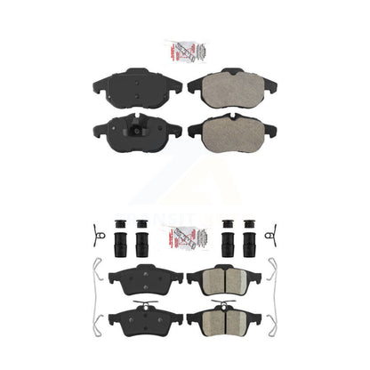 Semi-Metallic Ceramic Disc Brake Pads Front Rear Kit For Saab 9-3
