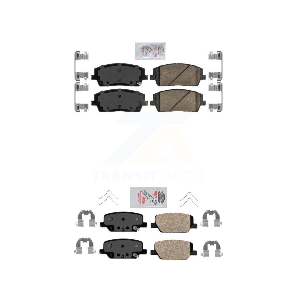 Ceramic Disc Brake Pads Front Rear Kit For Hyundai Palisade Kia Telluride