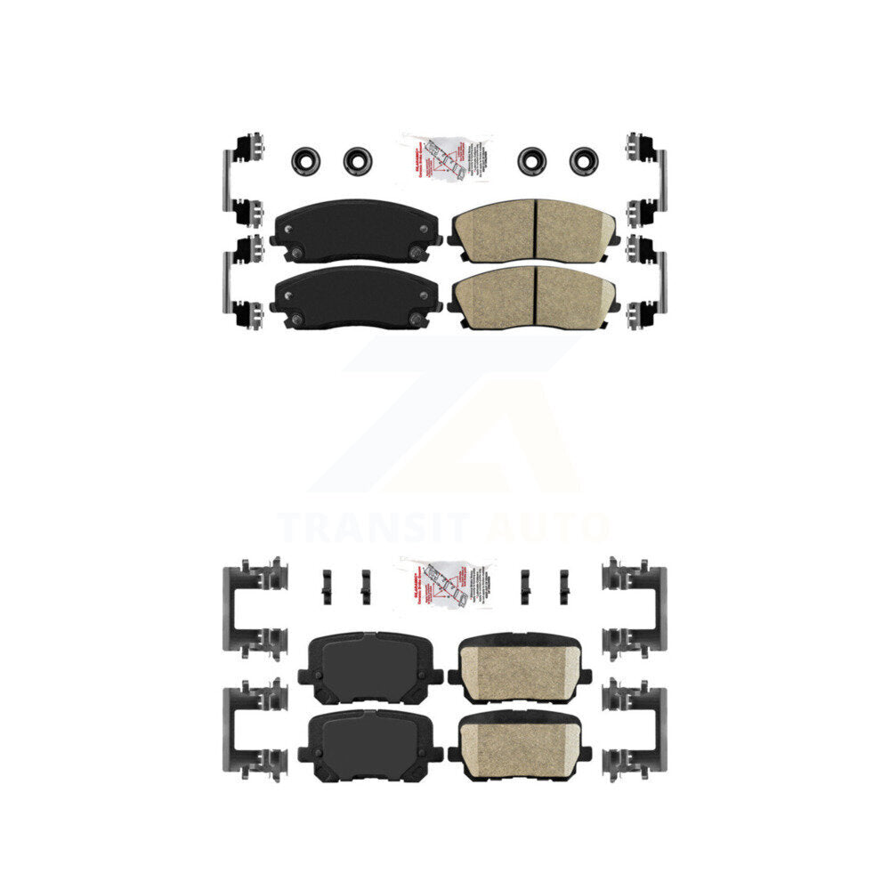 Ceramic Disc Brake Pads Front Rear Kit For Dodge Charger Pursuit with RWD 3.6L