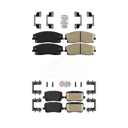Ceramic Disc Brake Pads Front Rear Kit For Dodge Charger Pursuit with RWD 3.6L