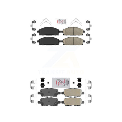 Ceramic Disc Brake Pads Front Rear Kit For Nissan X-Trail Quest