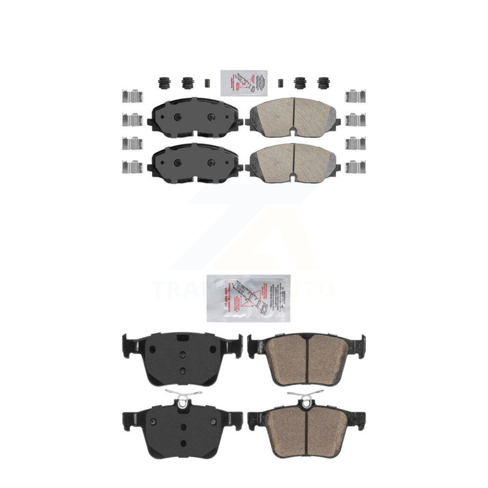 Ceramic Disc Brake Pads Front Rear Kit For 2018-2023 Volkswagen Atlas