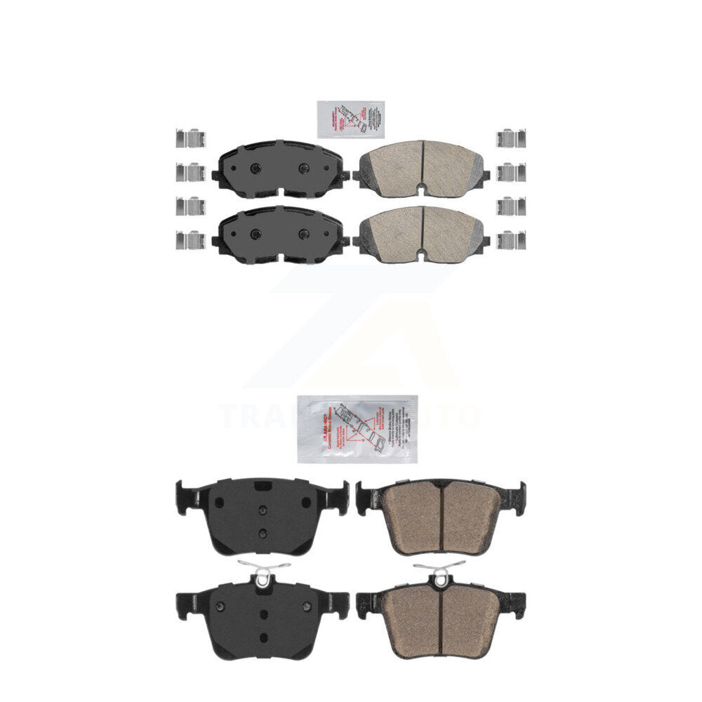 Ceramic Disc Brake Pads Front Rear Kit For 2018-2023 Volkswagen Atlas
