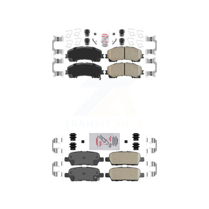 Ceramic Disc Brake Pads Front Rear Kit For Nissan Rogue INFINITI QX50