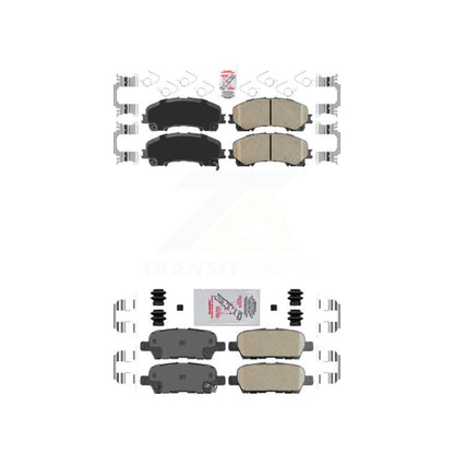 Ceramic Disc Brake Pads Front Rear Kit For Nissan Rogue INFINITI QX50