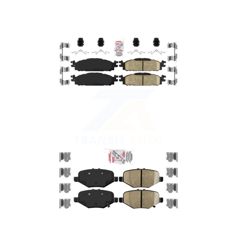 Ceramic Disc Brake Pads Front Rear Kit For 2015 Ford Explorer Limited/Sport/XLT