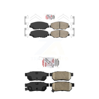 Ceramic Disc Brake Pads Front Rear Kit For 2013-2014 Honda Fit EV