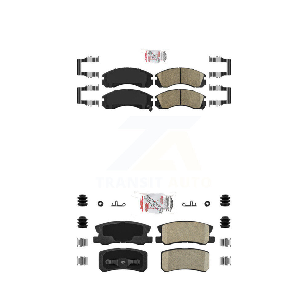 Ceramic Disc Brake Pads Front Rear Kit For Mitsubishi Lancer