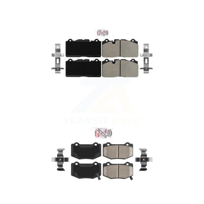 Semi-Metallic Ceramic Disc Brake Pads Front Rear Kit For Chevrolet Corvette
