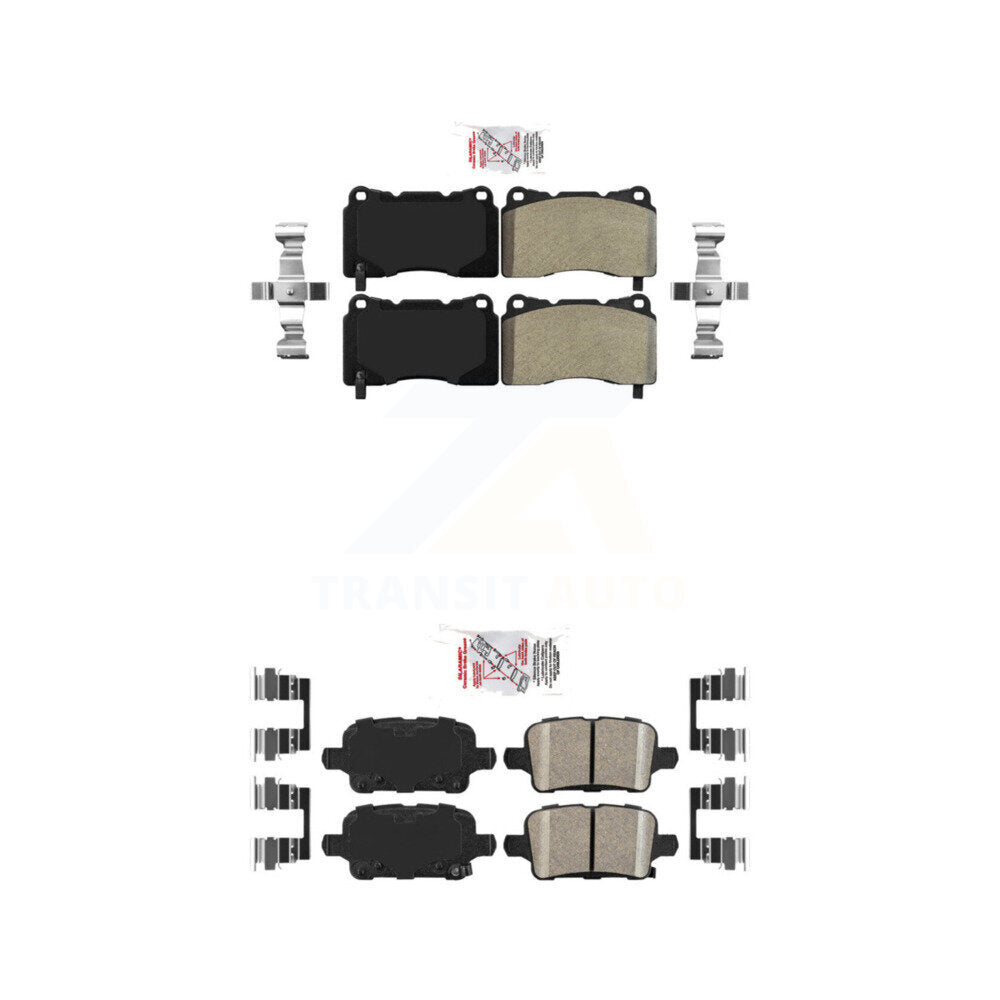 Semi-Metallic Ceramic Disc Brake Pads Front Rear Kit For Buick Regal Sportback