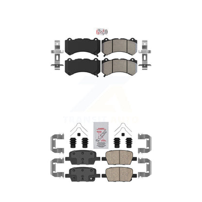 Semi-Metallic Ceramic Disc Brake Pads Front Rear Kit For Chevrolet Camaro
