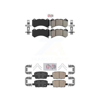 Semi-Metallic Ceramic Disc Brake Pads Front Rear Kit For Chevrolet Camaro