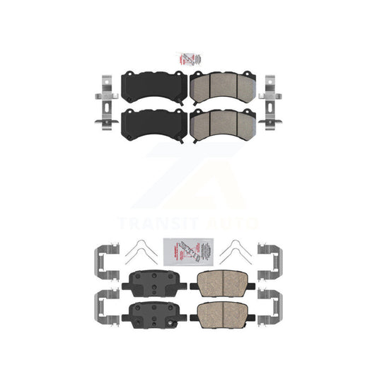 Semi-Metallic Ceramic Disc Brake Pads Front Rear Kit For Chevrolet Camaro