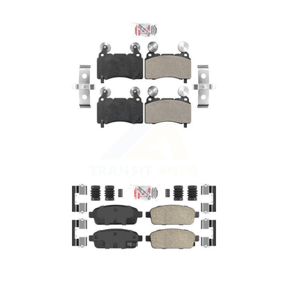 Semi-Metallic Ceramic Disc Brake Pads Front Rear Kit For Cadillac ELR