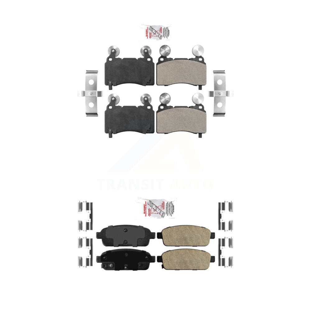 Semi-Metallic Ceramic Disc Brake Pads Front Rear Kit For Cadillac ELR