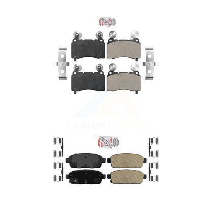 Semi-Metallic Ceramic Disc Brake Pads Front Rear Kit For Cadillac ELR