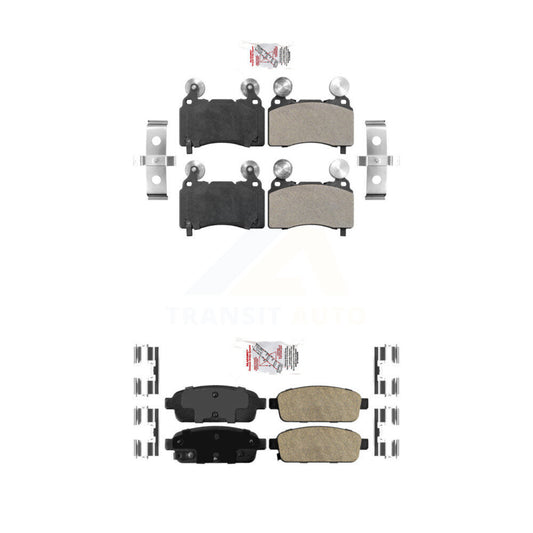 Semi-Metallic Ceramic Disc Brake Pads Front Rear Kit For Cadillac ELR