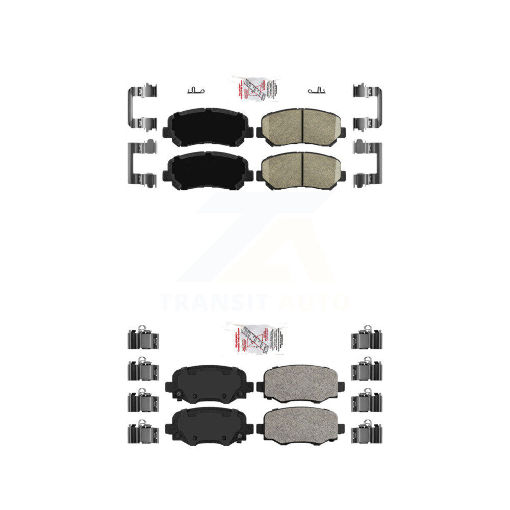 Ceramic Disc Brake Pads Front Rear Kit For Chrysler 200
