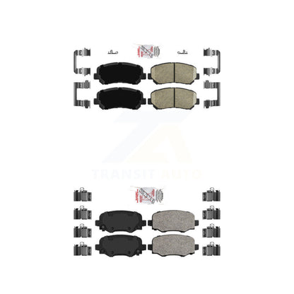 Ceramic Disc Brake Pads Front Rear Kit For Chrysler 200