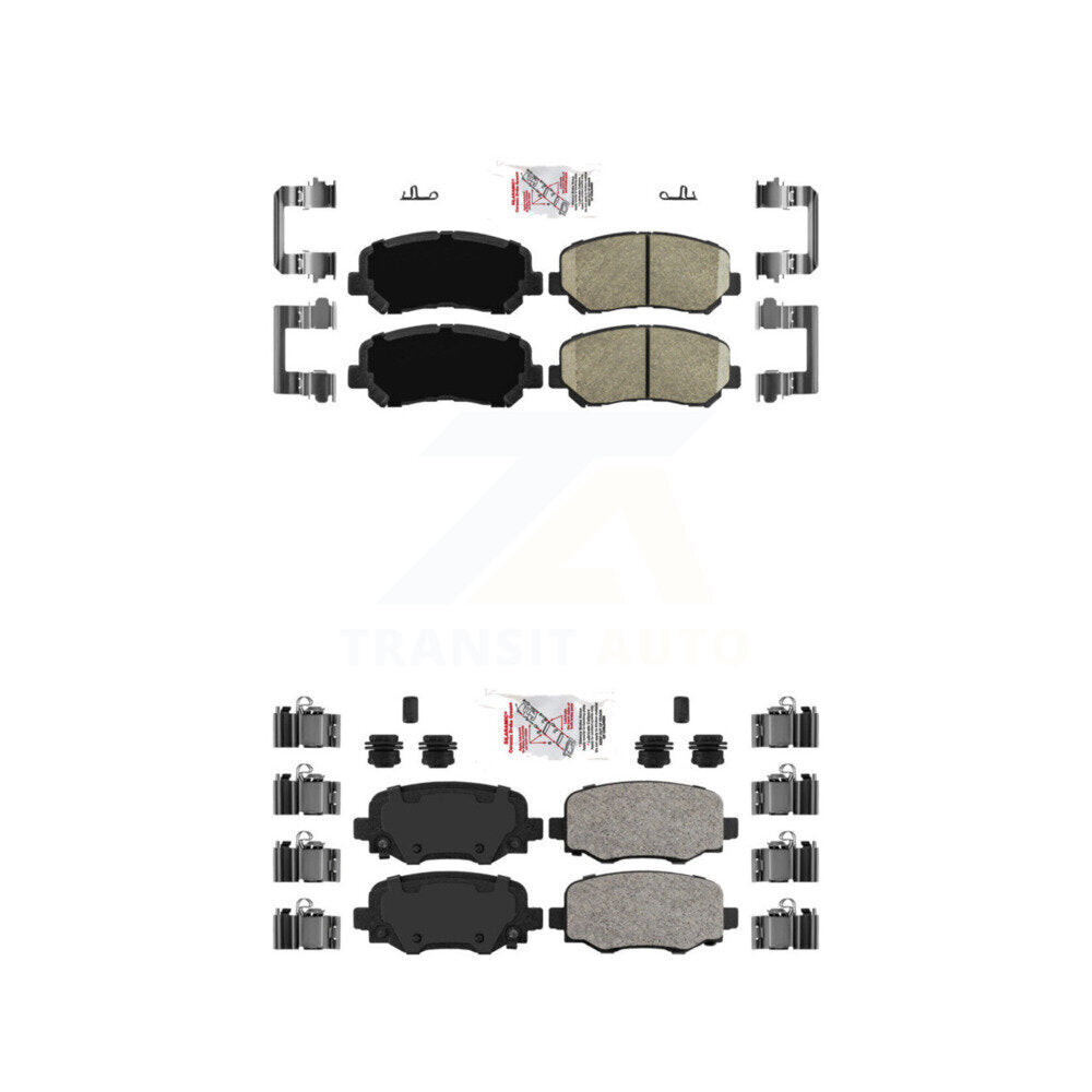 Ceramic Disc Brake Pads Front Rear Kit For Chrysler 200