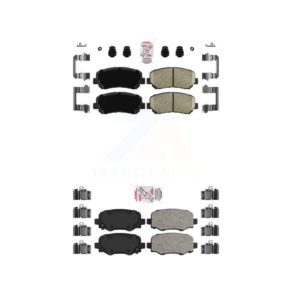 Ceramic Disc Brake Pads Front Rear Kit For Chrysler 200