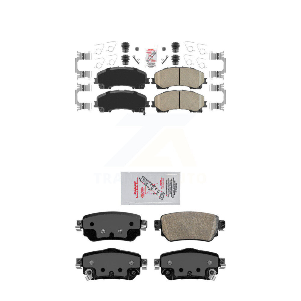 Ceramic Disc Brake Pads Front Rear Kit For Nissan Rogue
