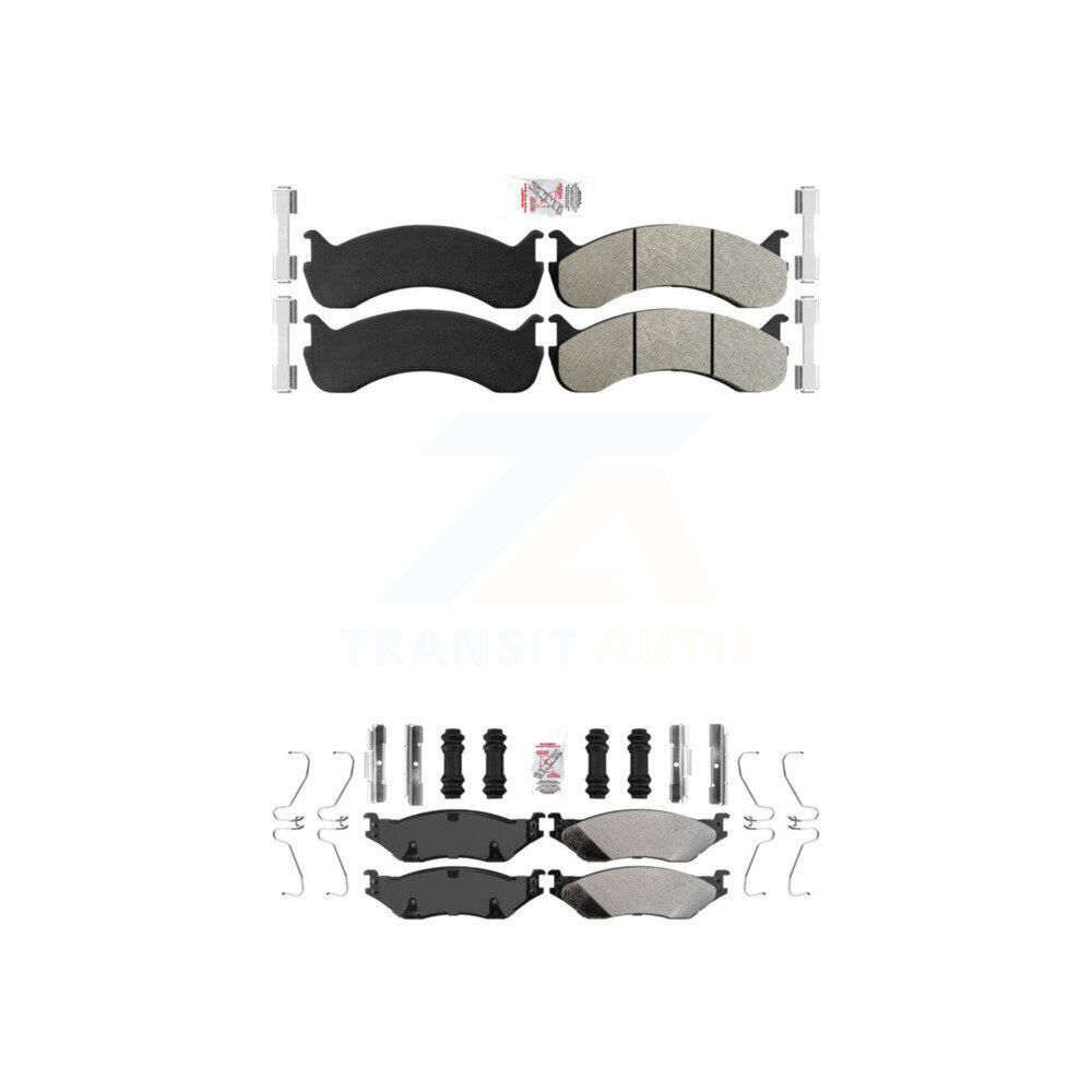 Semi-Metallic Disc Brake Pads Front Rear Kit For Ford F-53 Motorhome Chassis