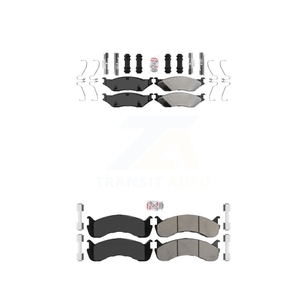Semi-Metallic Disc Brake Pads Front Rear Kit For Ford F-53 Motorhome Chassis