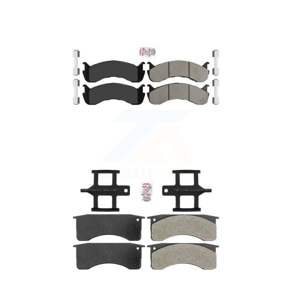 Semi-Metallic Disc Brake Pads Front Rear Kit For Blue Bird International IC 3200