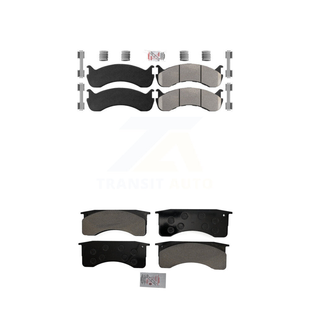 Semi-Metallic Disc Brake Pads Front Rear Kit For Blue Bird International IC 3200