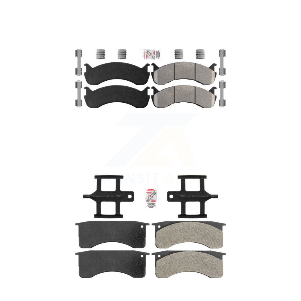 Semi-Metallic Disc Brake Pads Front Rear Kit For Blue Bird International IC 3200