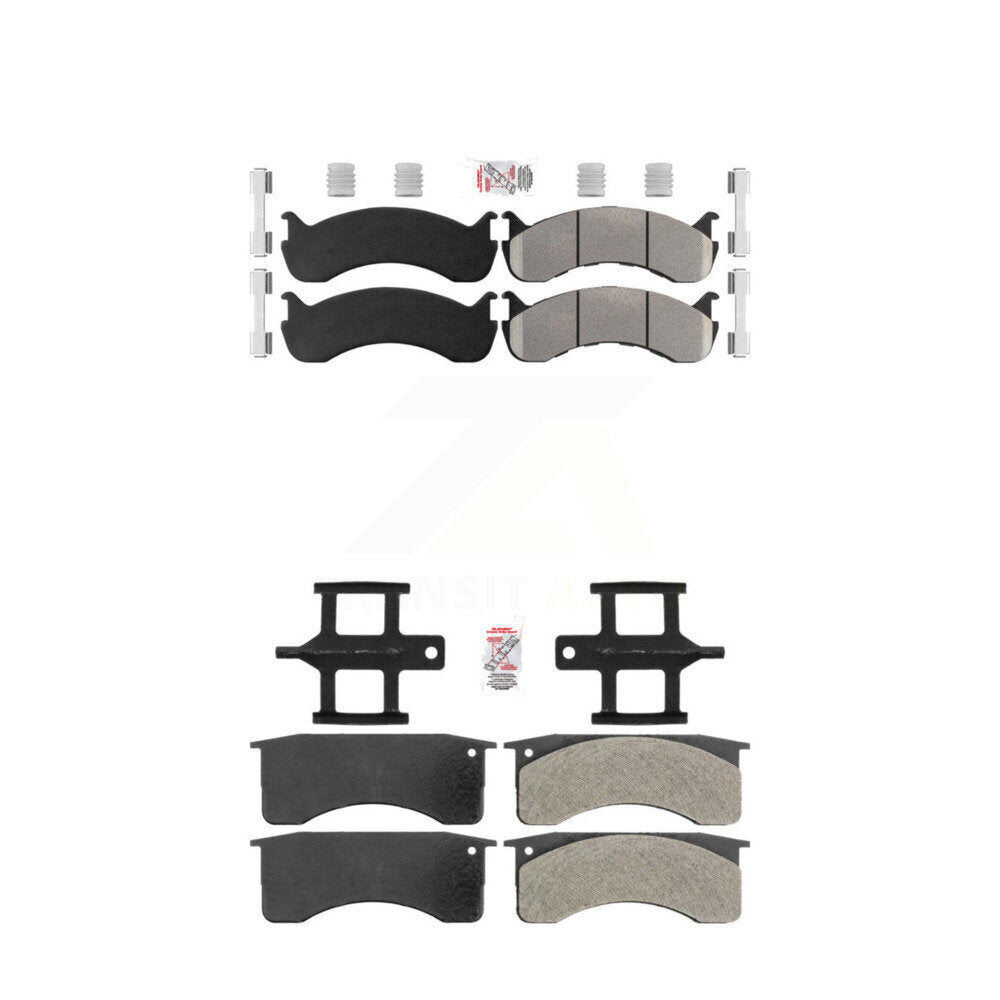 Semi-Metallic Disc Brake Pads Front Rear Kit For Blue Bird International IC 3200