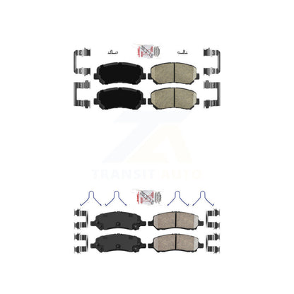 Ceramic Disc Brake Pads Front Rear Kit For 2013-2016 Dodge Dart