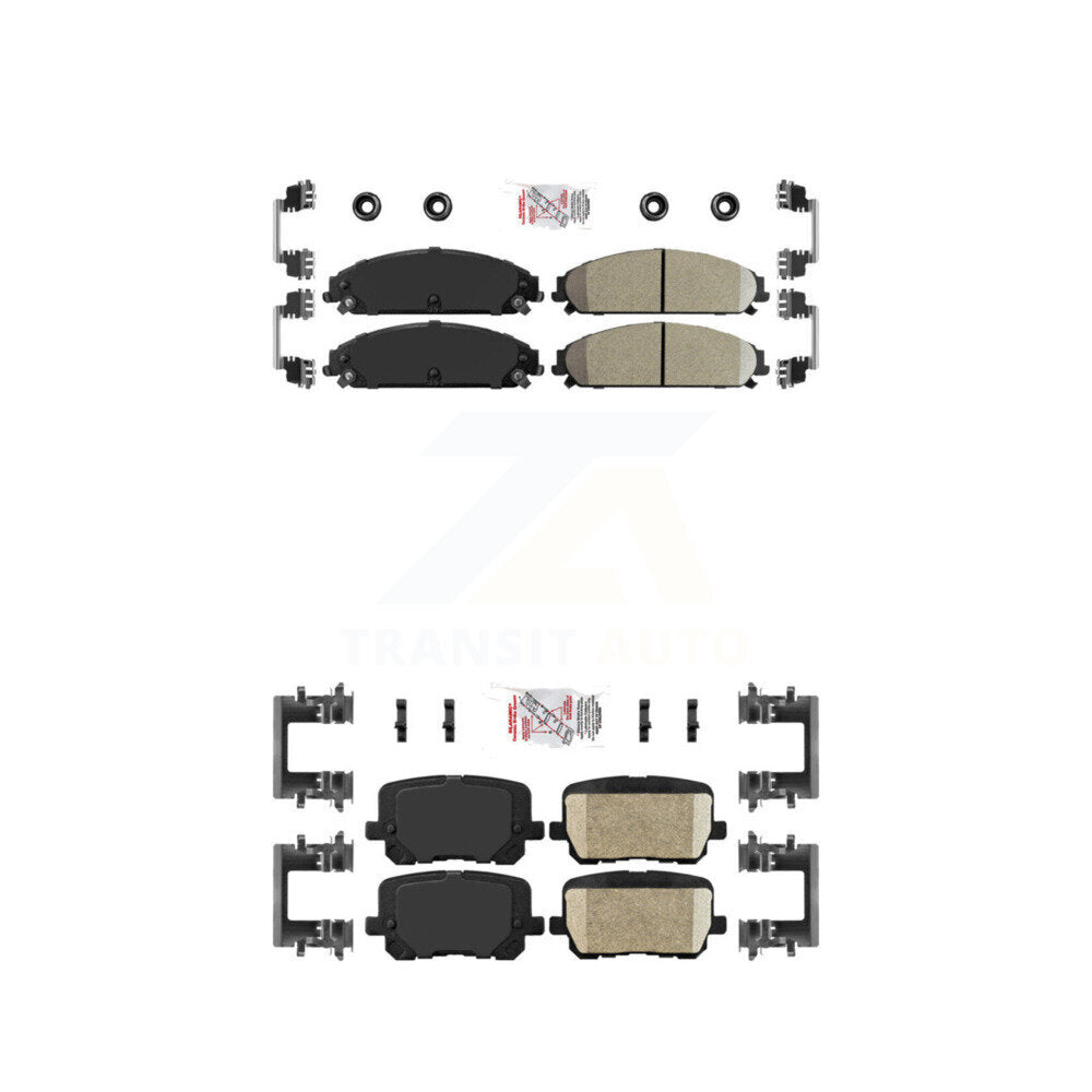 Ceramic Disc Brake Pads Front Rear Kit For Dodge Charger Pursuit with RWD 5.7L